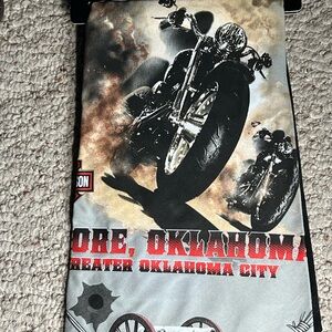 Harley-Davidson Black and Gray Motorcycle Tapestry